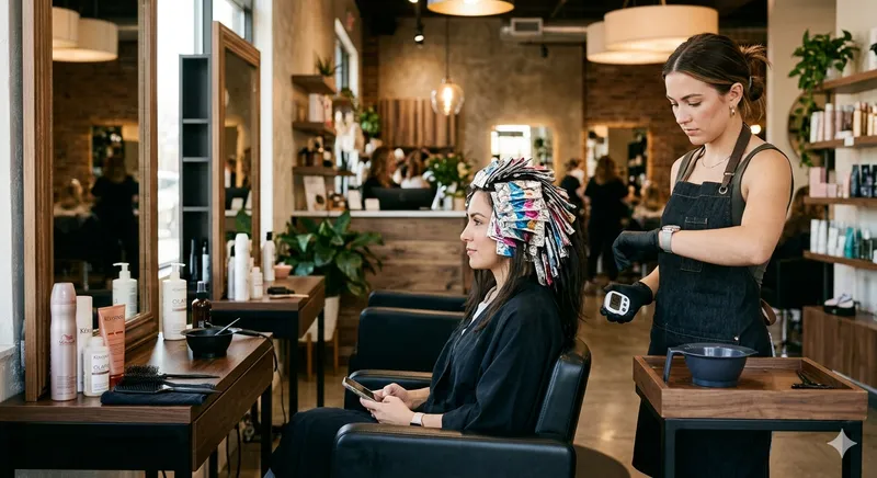 Serviço de coloração capilar